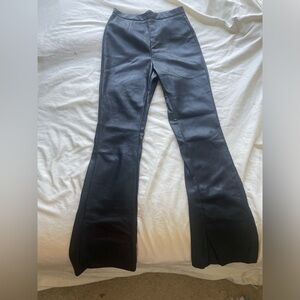 Vanilla sky (andie) leather flare pants